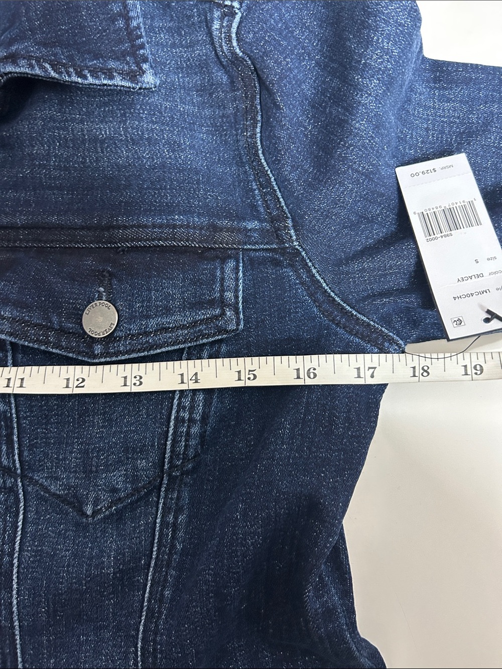NWT (size small) Fit & Flare Denim Trucker Jacket
Liverpool Los Angeles - Picture 7 of 7